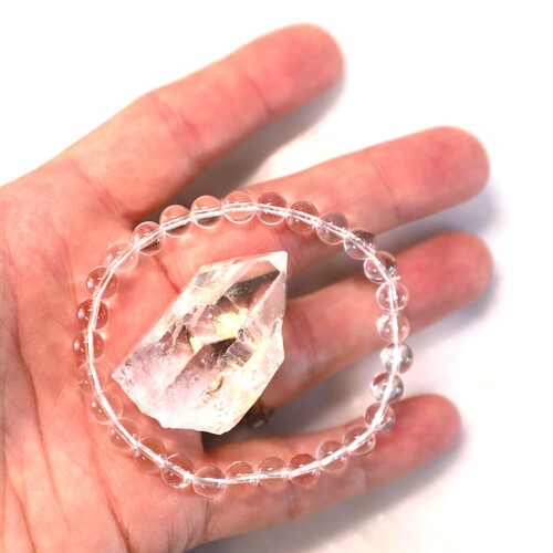 Clear Quartz Beaded Bracelet