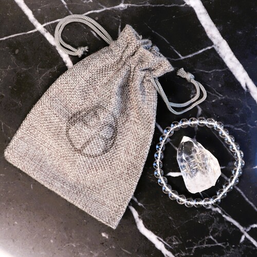 Clear Quartz Beaded Bracelet