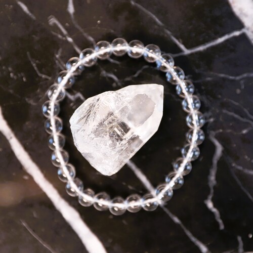 Clear Quartz Beaded Bracelet