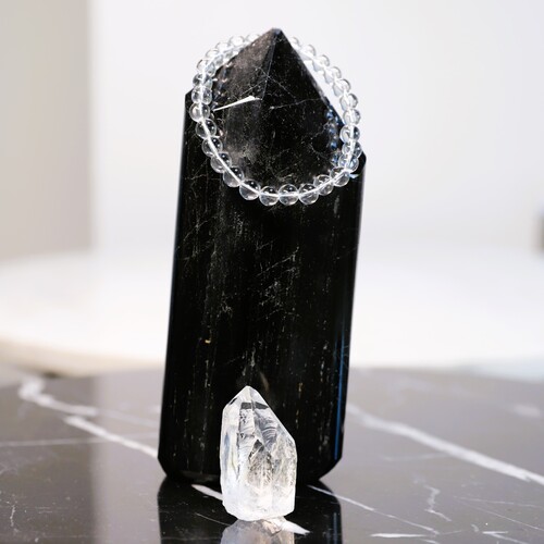 Clear Quartz Beaded Bracelet