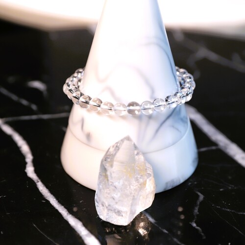Clear Quartz Beaded Bracelet
