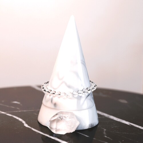 Clear Quartz Beaded Bracelet