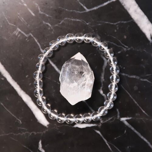 Clear Quartz Beaded Bracelet