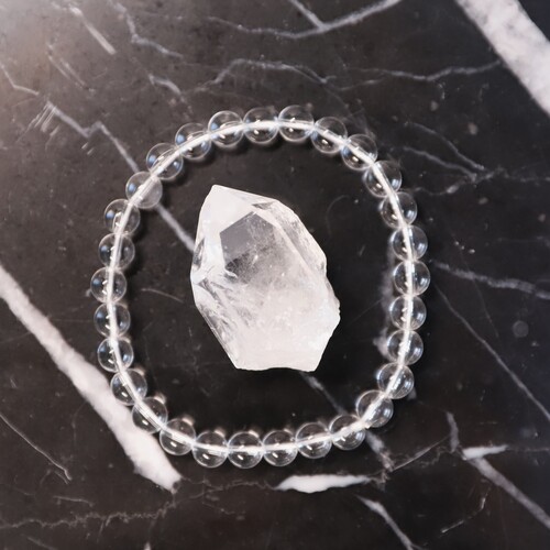 Clear Quartz Beaded Bracelet