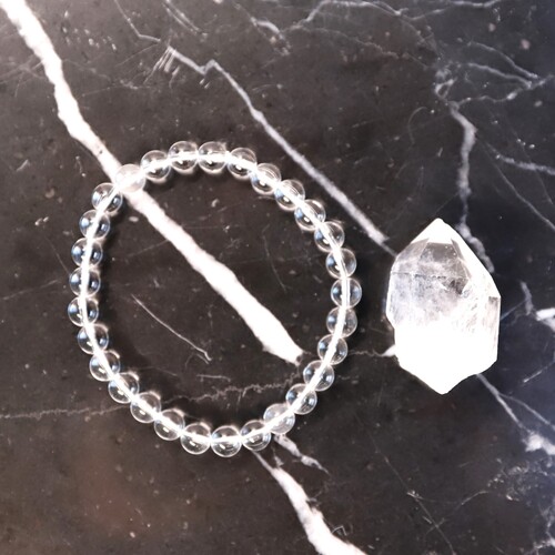Clear Quartz Beaded Bracelet