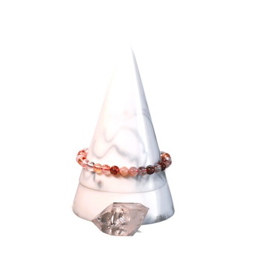 Hematoid Quartz Beaded Bracelet