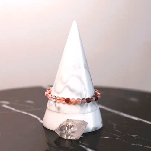 Hematoid Quartz Beaded Bracelet