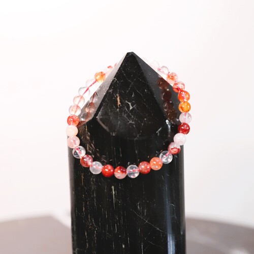 Hematoid Quartz Beaded Bracelet