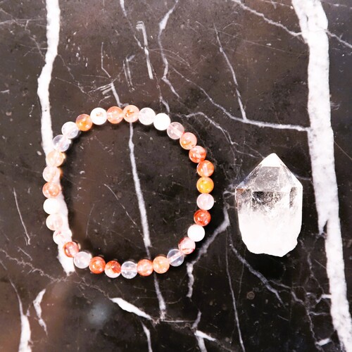 Hematoid Quartz Beaded Bracelet