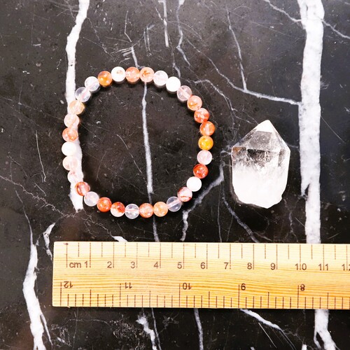 Hematoid Quartz Beaded Bracelet