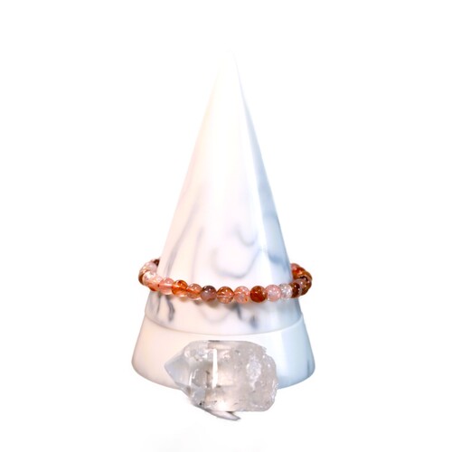 Hematoid Quartz Beaded Bracelet