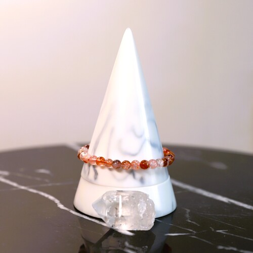 Hematoid Quartz Beaded Bracelet