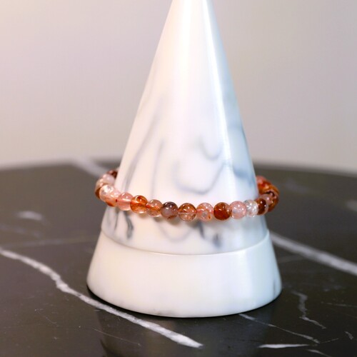 Hematoid Quartz Beaded Bracelet