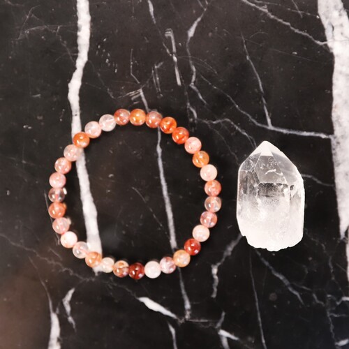 Hematoid Quartz Beaded Bracelet