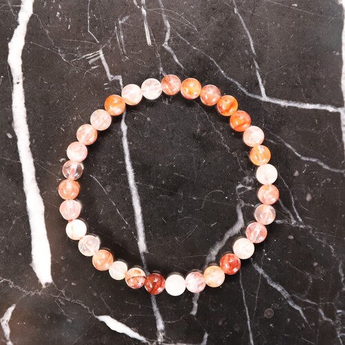 Hematoid Quartz Beaded Bracelet