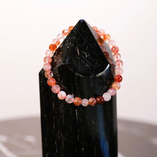 Hematoid Quartz Beaded Bracelet