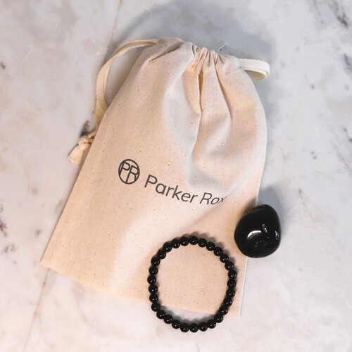 Black Tourmaline Beaded Bracelet Set