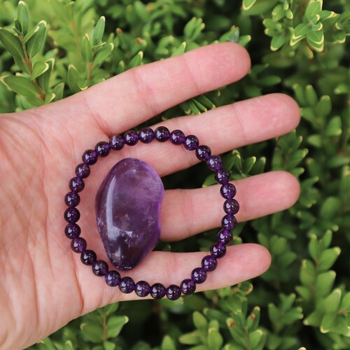 Amethyst Beaded Bracelet Set