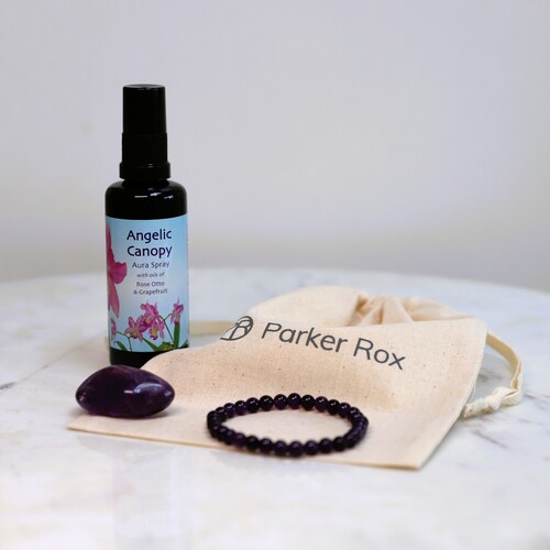 Amethyst Beaded Bracelet Set