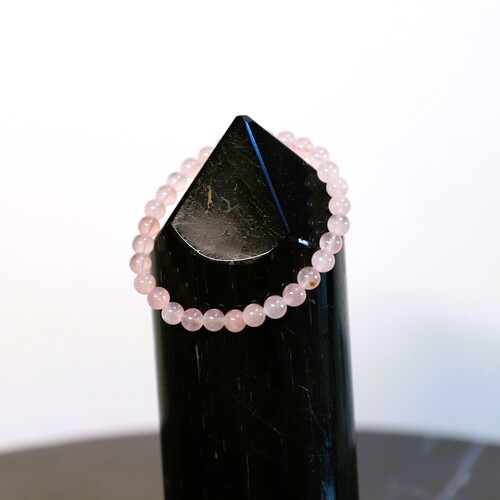 Rose Quartz Beaded Bracelet Set