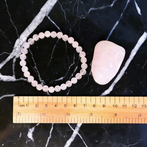 Rose Quartz Beaded Bracelet Set