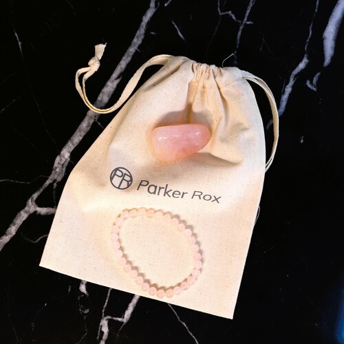 Rose Quartz Beaded Bracelet Set