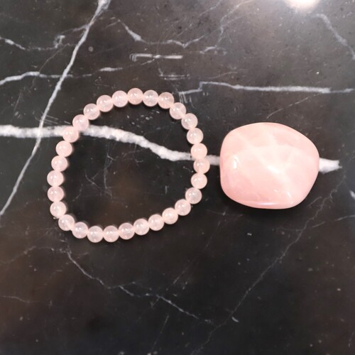Rose Quartz Beaded Bracelet