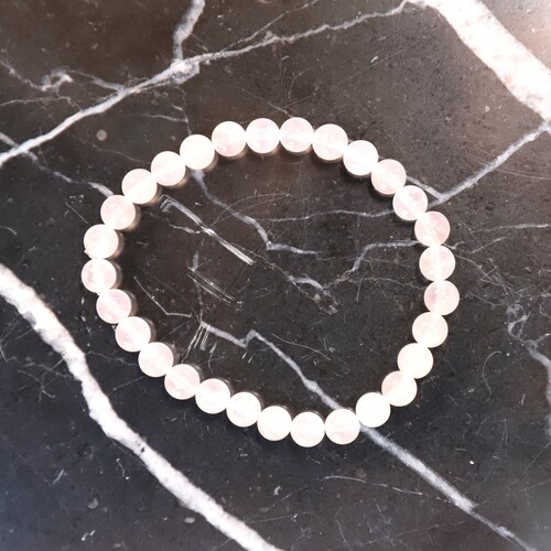 Rose Quartz Beaded Bracelet