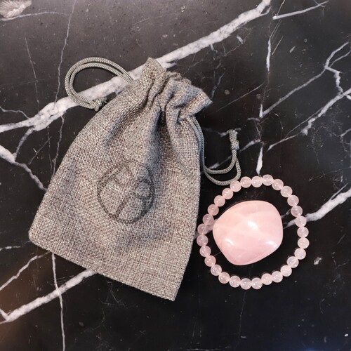 Rose Quartz Beaded Bracelet