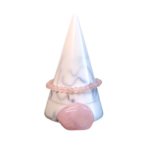 Rose Quartz Beaded Bracelet