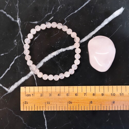 Rose Quartz Beaded Bracelet