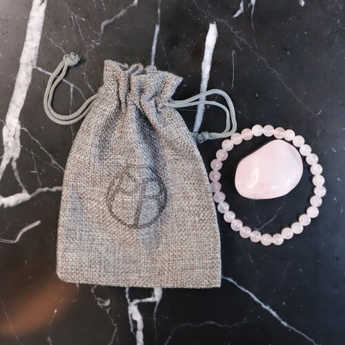 Rose Quartz Beaded Bracelet