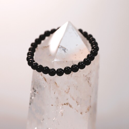 Black Tourmaline Beaded Bracelet