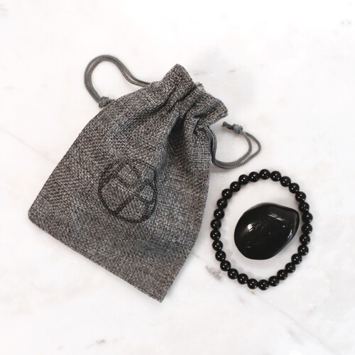 Black Tourmaline Beaded Bracelet