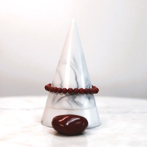 Red Jasper Beaded Bracelet