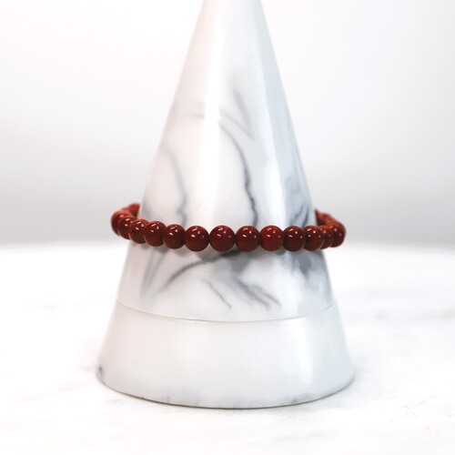 Red Jasper Beaded Bracelet