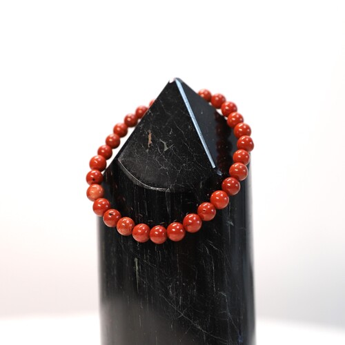 Red Jasper Beaded Bracelet