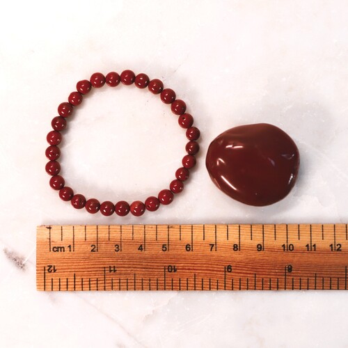 Red Jasper Beaded Bracelet