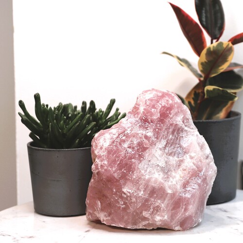 Rose Quartz Natural Crystal chunk