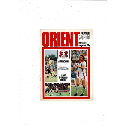 Leyton Orient v Altrincham FA Cup Football Programme 1979/80