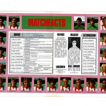 Leyton Orient v Altrincham FA Cup Football Programme 1979/80