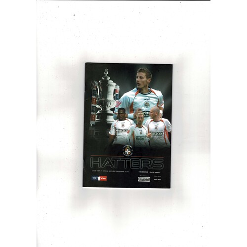 Luton Town v Altrincham FA Cup Football Programme 2008/09
