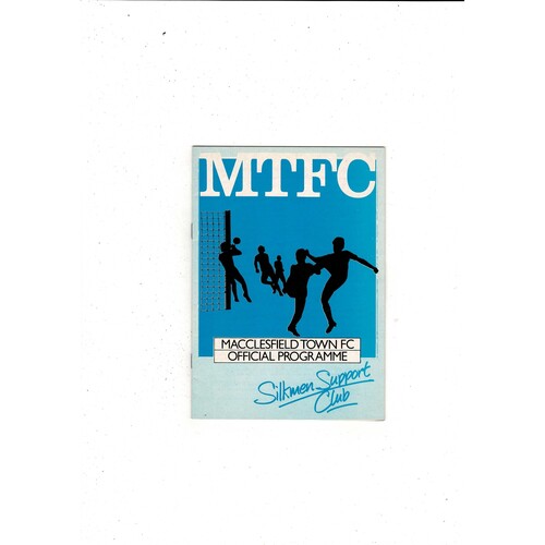 Macclesfield Town v Port Vale FA Cup Football Programme 1984/85