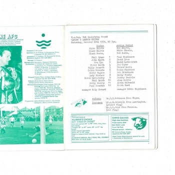 Marine v Ashton United FA Cup Football Programme 1979/80