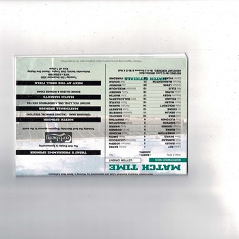 Northwich Victoria v Leyton Orient FA Cup Football Programme 2000/01