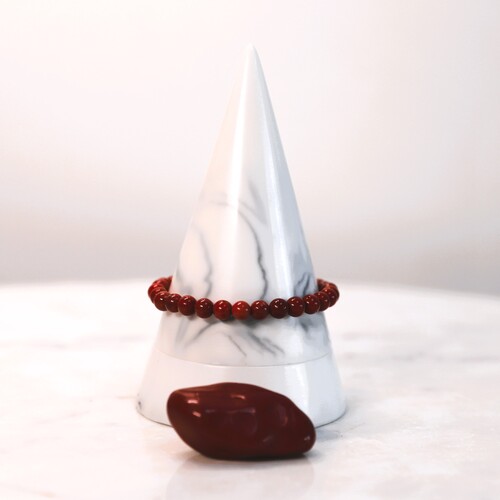 Red Jasper Beaded Bracelet