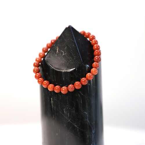 Red Jasper Beaded Bracelet