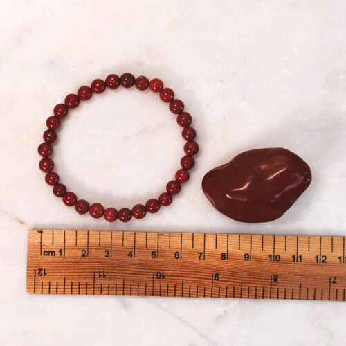 Red Jasper Beaded Bracelet