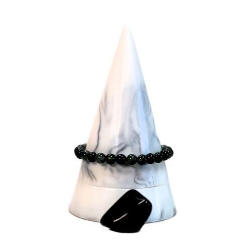 Moss Agate Beaded Bracelet