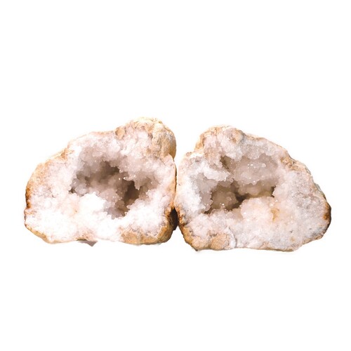 Quartz Geode Caves (2 halves)